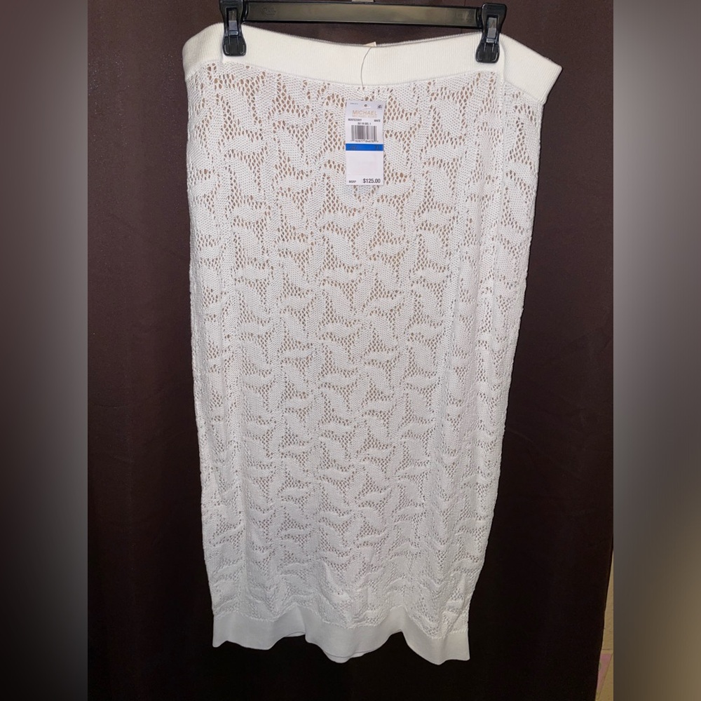 NEW Michael Kors Womens Open Knit Pencil Skirt
